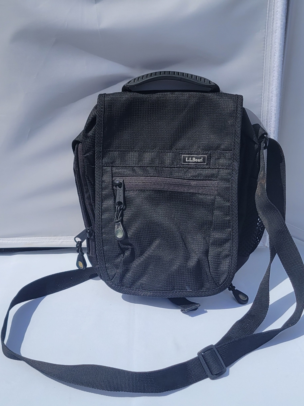 L.L. Bean Black Crossbody Camera Bag - Compact Everyday Carry